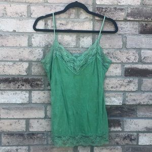 Weavers Green Lace Tank